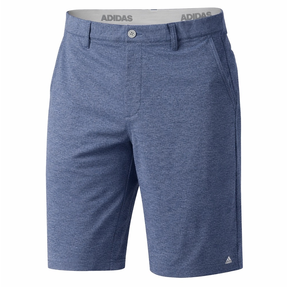 Adidas Men's Heathered Blue Athletic Shorts